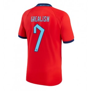England Jack Grealish #7 Udebanetrøje VM 2022 Kort ærmer